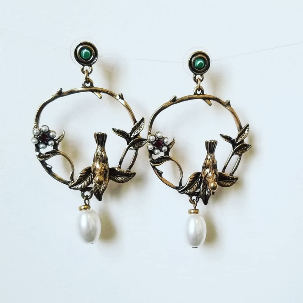 Earrings.